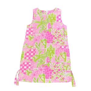 Vintage Lilly Pulitzer Girls Size 7 White Label Pink Shift Dress
